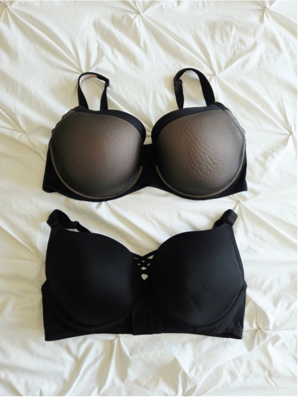 Lot of Two Torrid Black Bras Size 42DDD 42E 42F Supportive Flattering